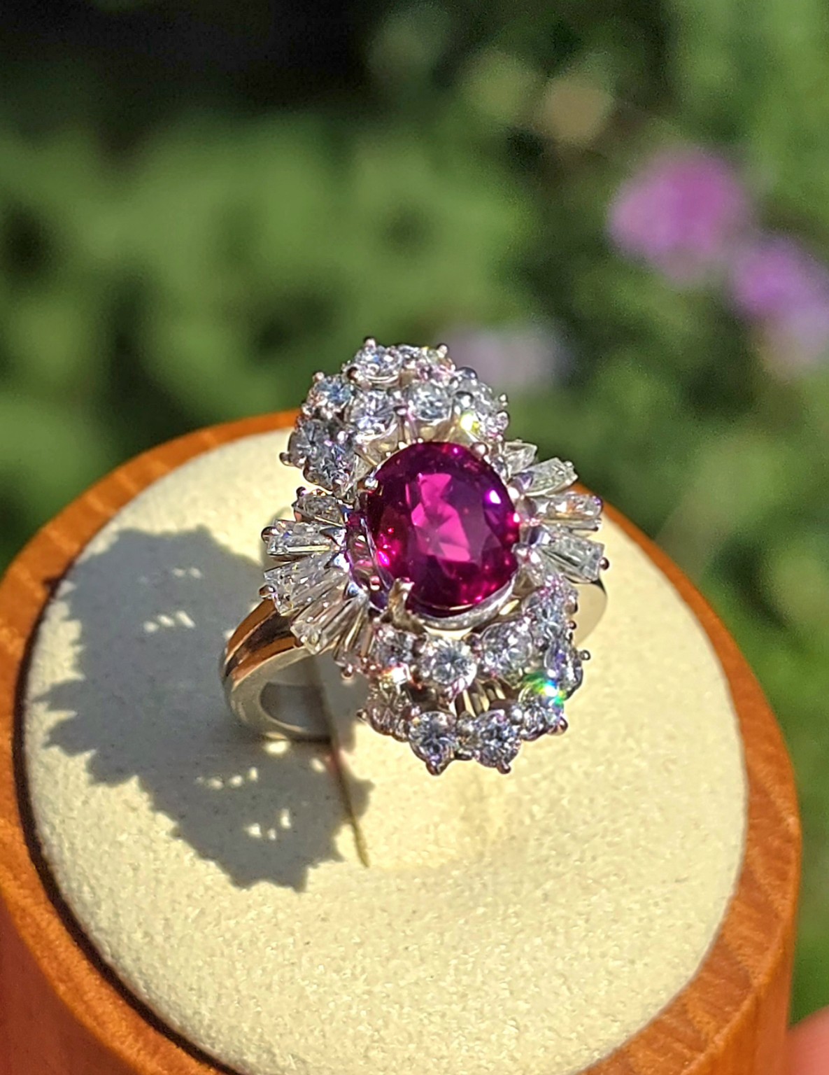 Antique ruby and diamond jewellery