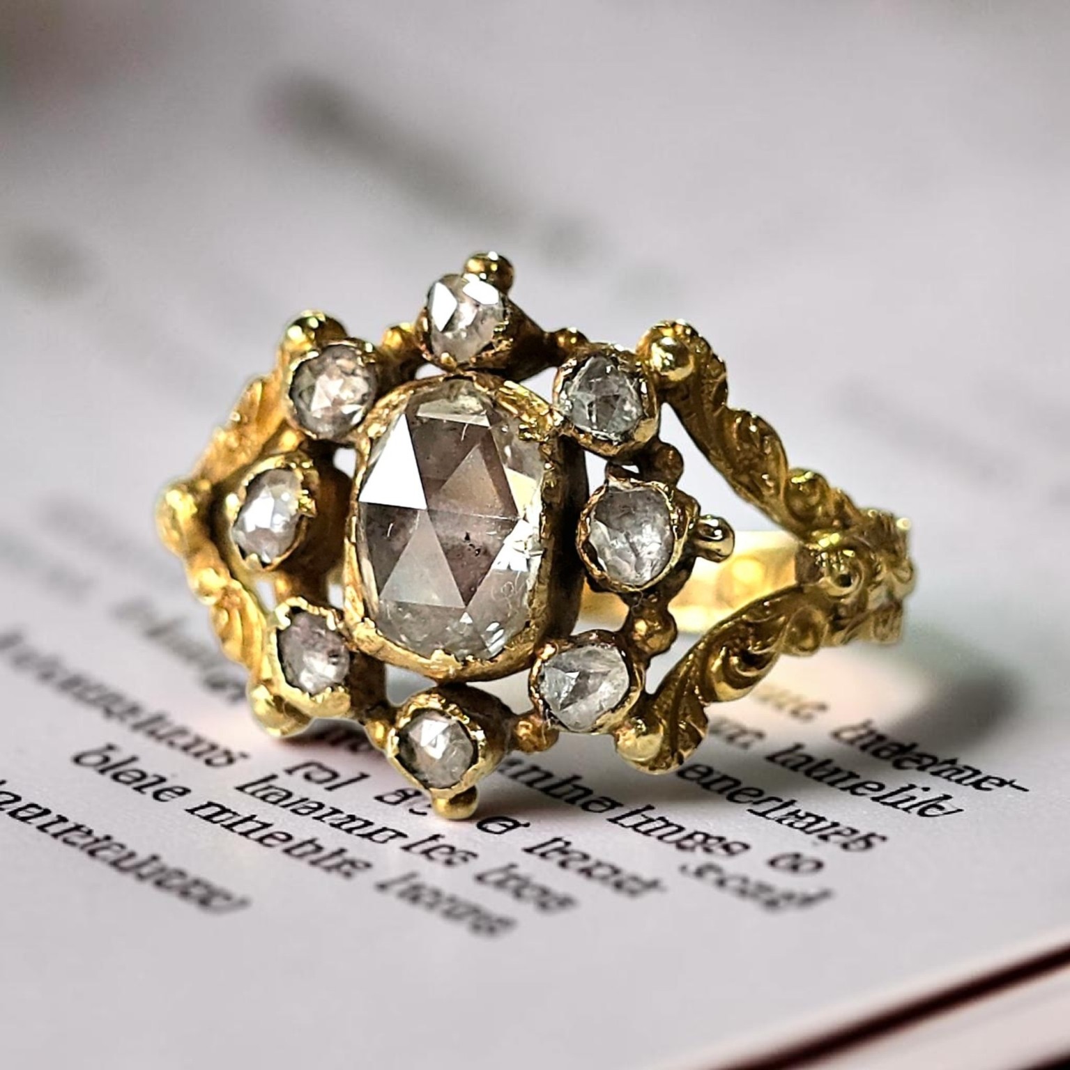 Georgian rose-cut diamond ring